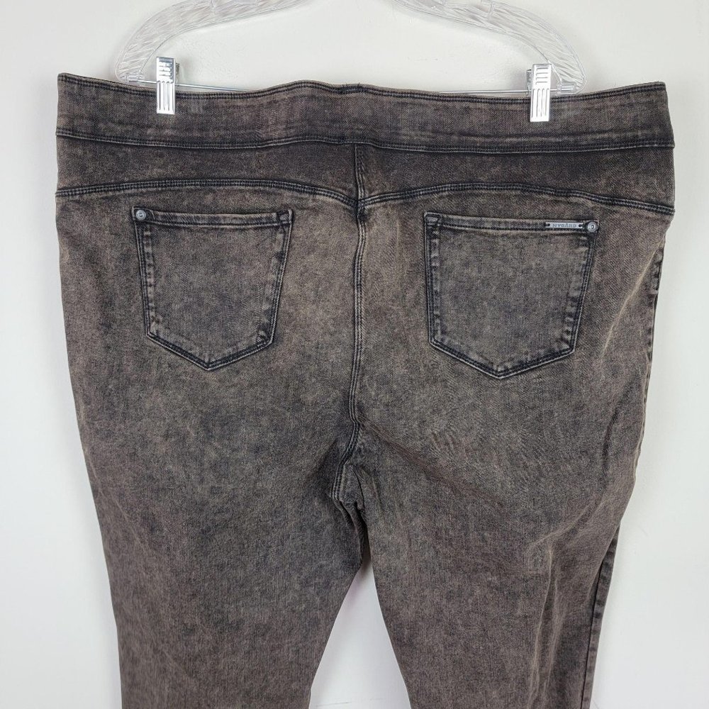 Luxe Denim Stretch Skinny High Rise Brown Jeans 3X - Picture 5 of 6